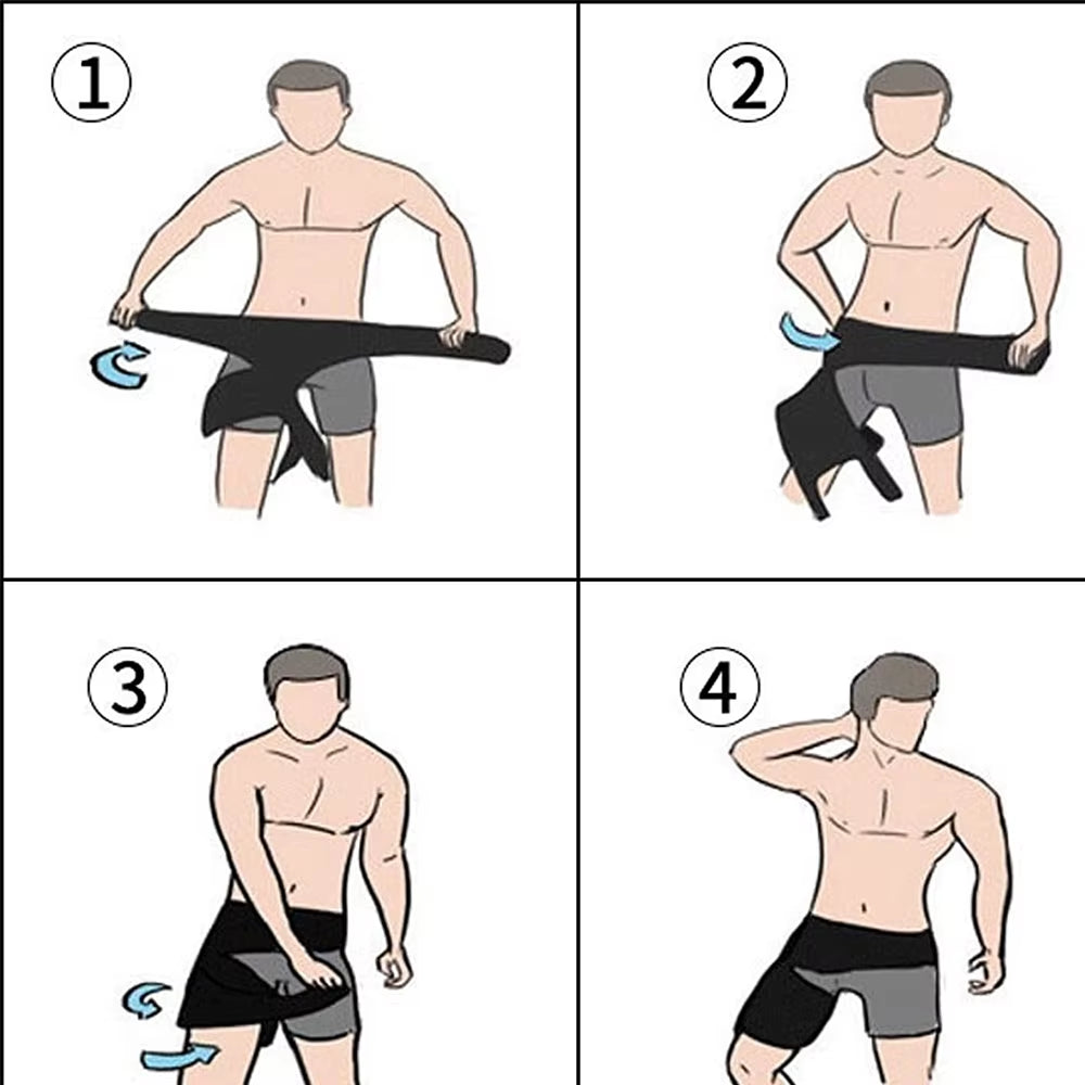 1PCS Adjustable Hip Brace for Sciatica Pain - Groin,Thigh & Hamstring Support - Compression Wrap for Men Women- Muscle Recovery