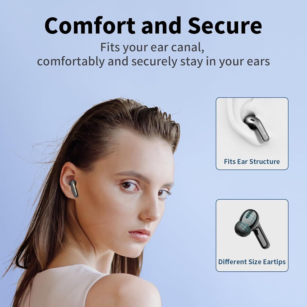 Wireless Earbuds Bluetooth 5.3 Headphones Waterproof Noise Cancelling