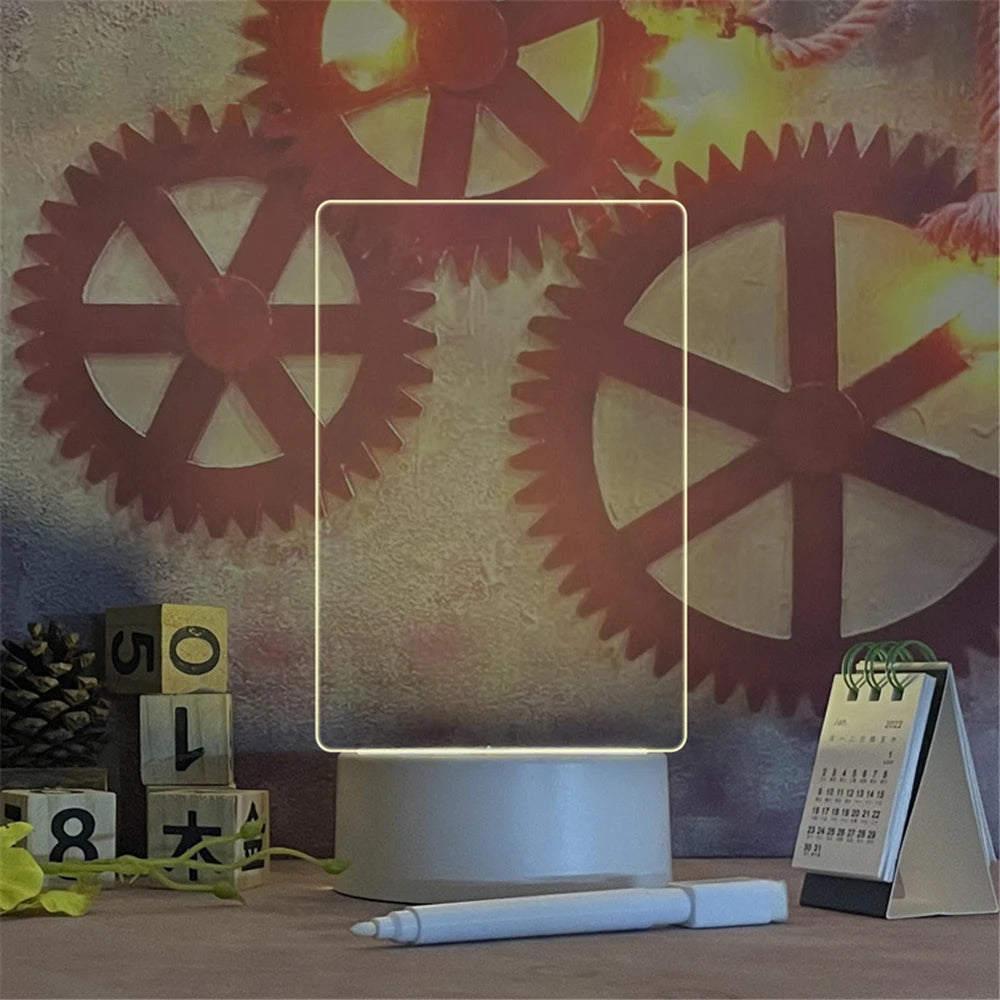 Veilleuse LED transparente et lumineuse USB