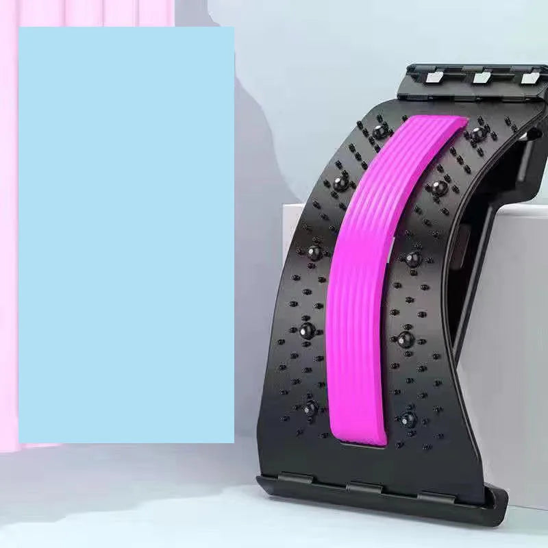 Civière de dos, masseur de dos amélioré de 6e génération, craquelin de dos pour soulager les douleurs lombaires, soutien lombaire, avec Massage magnétique