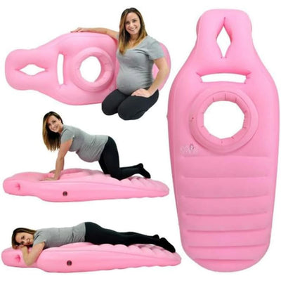 Inflatable Full Body Pregnancy Pillow, Maternity Airbed with Belly Hole for Comfort, Prone Sleeping Support for Pregnant Women