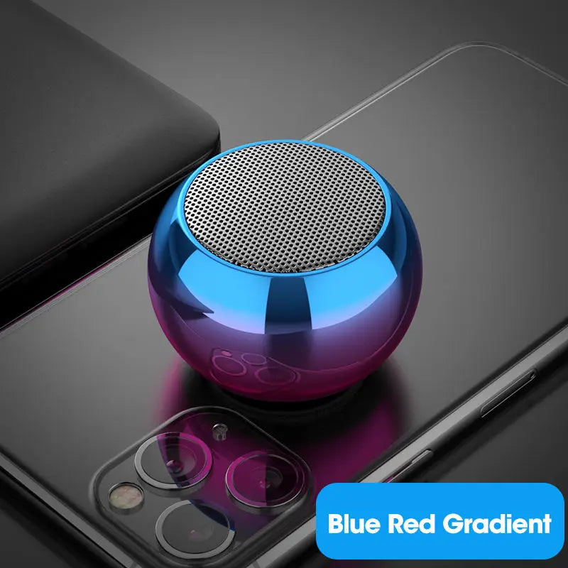 Haut-parleur Bluetooth sans fil, portable, petit odoren acier, métal, rapstereo, caisson de basses surround, extérieur, mini haut-parleur