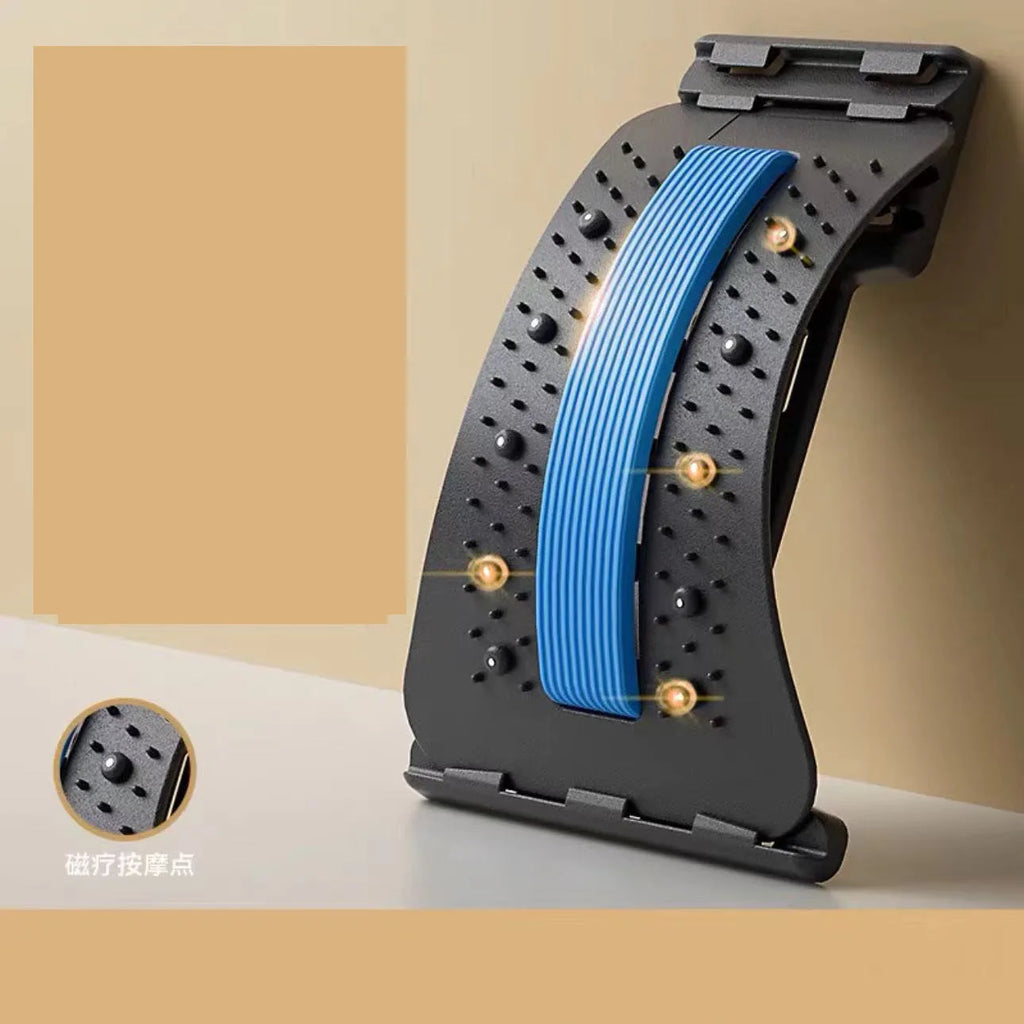 Civière de dos, masseur de dos amélioré de 6e génération, craquelin de dos pour soulager les douleurs lombaires, soutien lombaire, avec Massage magnétique