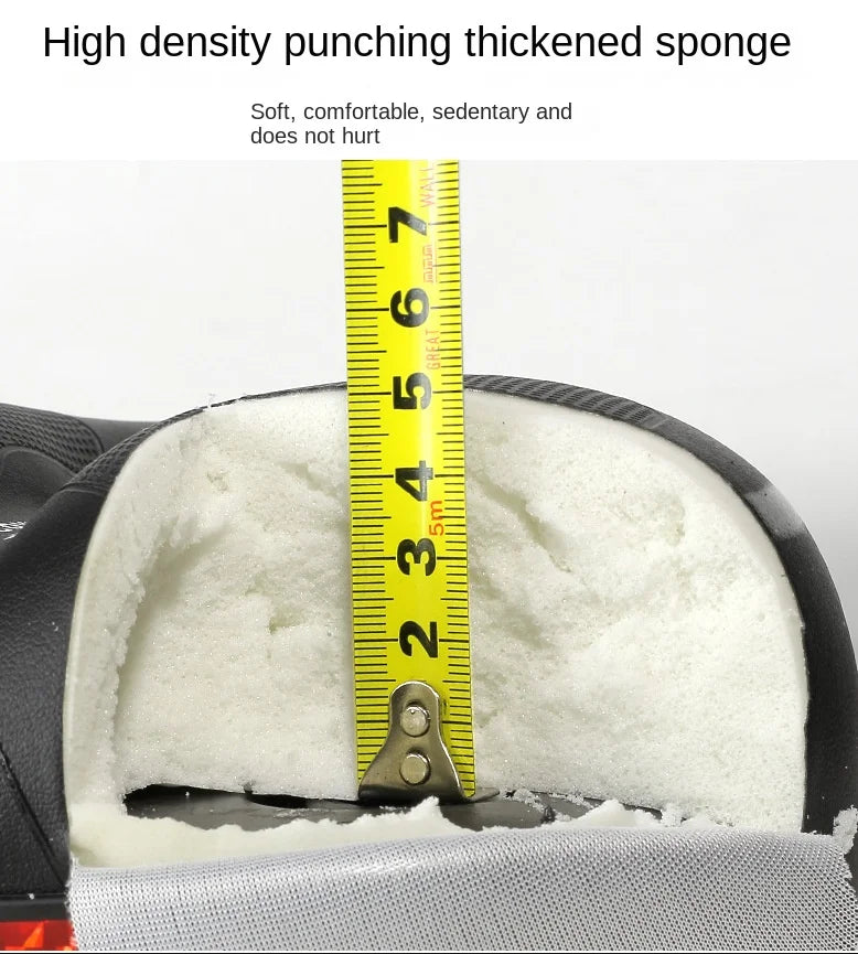 Hollow Breathable Bicycle Saddle Men Women MTB Road Bike Saddle Shock Absorbing Comfortable Big Butt Bike Seat Safety Warning