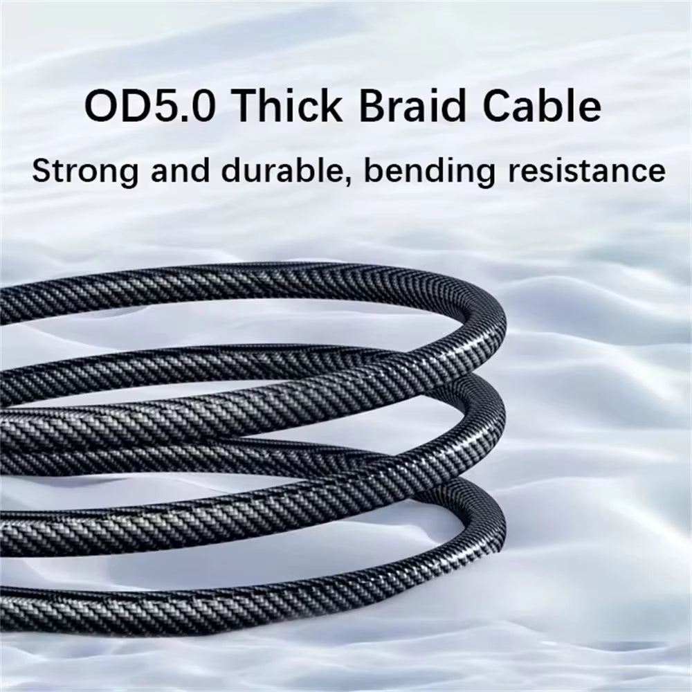 NNBILI New 120W LED Digital Display Quick Charge USB Type C Cable for OPPO VIVO Huawei Fast Charging Data Cord